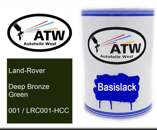 Land-Rover, Deep Bronze Green, 001 / LRC001-HCC: 500ml Lackdose, von ATW Autoteile West.